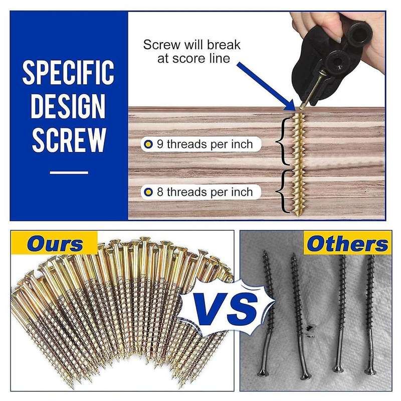 Floor Repair Kit, Floor Fix Screws Kit for Wood Floors, Eliminate Noise Under Floor,5 Tools and 100