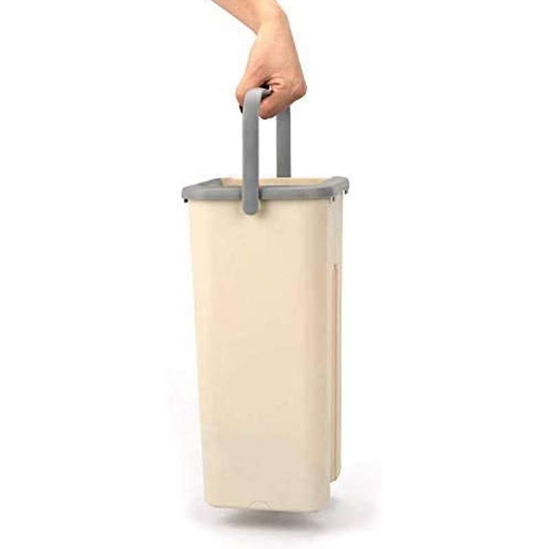Floor Rotation Telescopic Handle Self-cleaning Flat Mop with Microfibre Pads and Cleaning Bucket
