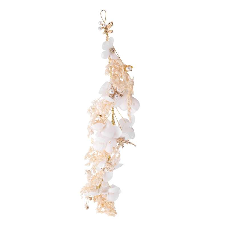 Floral Princess Wedding Headpiece Dried Flower Headband Hair Accessories for Women and Girls and Br