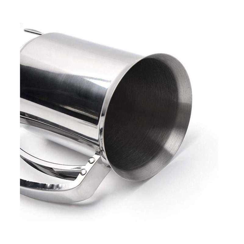 Flour Dispenser,flour Batter Dispenser Stainless Steel Baking Tool Batter Mixer Batter Funnel for Ho