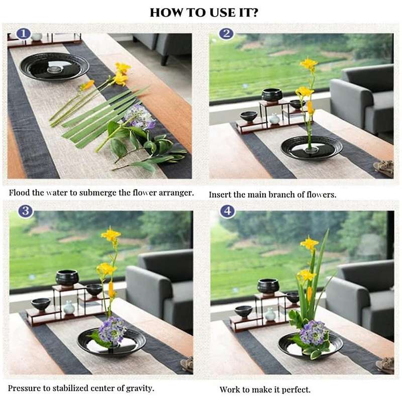 Flower Frogs for Arrangements Holder Flower Frog Brass Pin Frog for Classroom Teaching, Home, Office