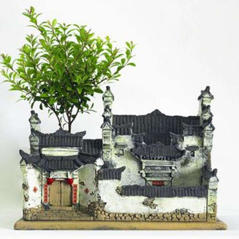Flower Pot Bonsai Decoration Green Plant Cultivation Suitable for Balcony, Living Room, Office, Gard