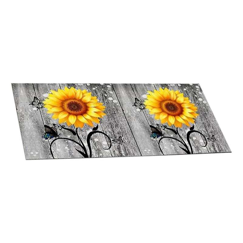 Flowers Washer Dryer Dust Cover Mat for Top Washing Machine Dust Cover Pad Fast Drying Absorbent Mat