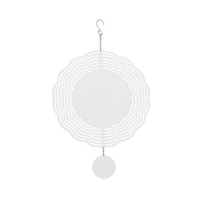 Flower-Shaped Dimensional Rotating Wind Chime Garden Decoration Sublimation Blank Double-Sided DIY