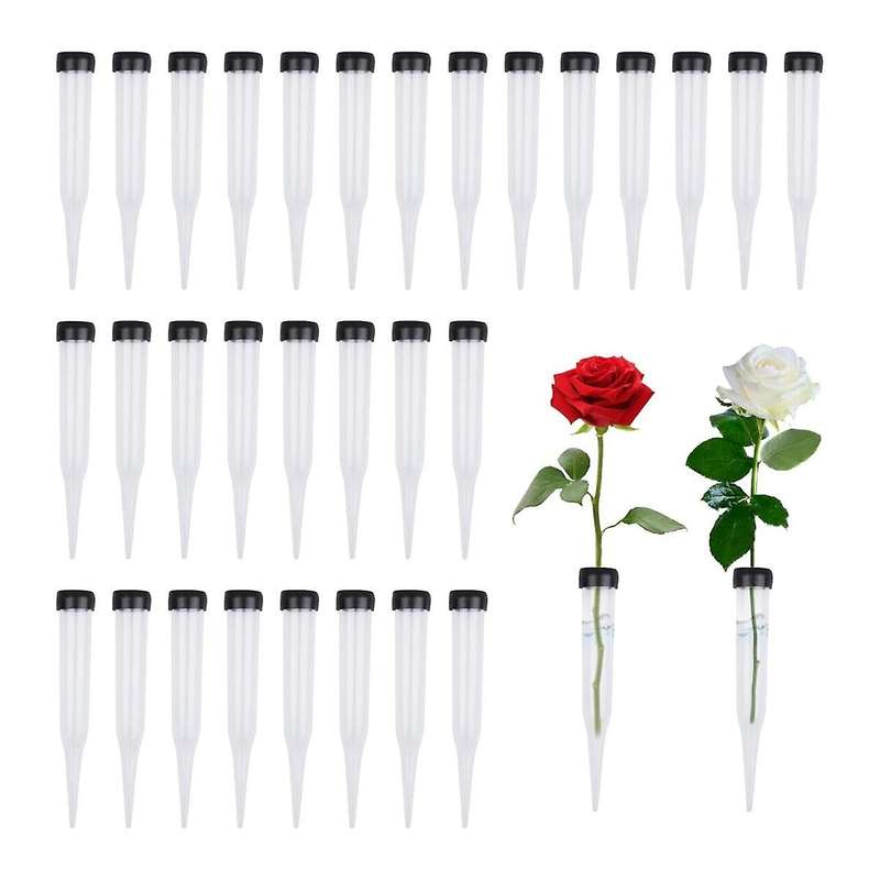 Flower Tubes Pack of 50 Plastic Flower Tubes, Transparent Water Tube for Flowers, Reusable Flowers,