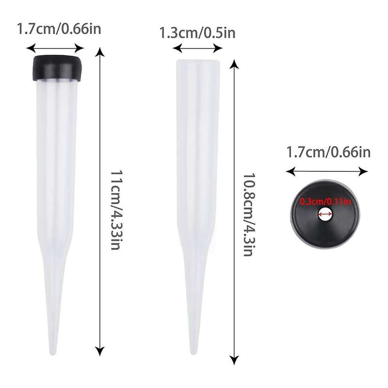 Flower Tubes Pack of 50 Plastic Flower Tubes, Transparent Water Tube for Flowers, Reusable Flowers,
