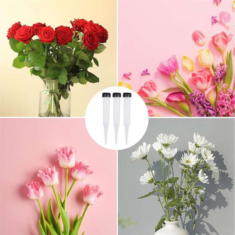 Flower Tubes Pack of 50 Plastic Flower Tubes, Transparent Water Tube for Flowers, Reusable Flowers,