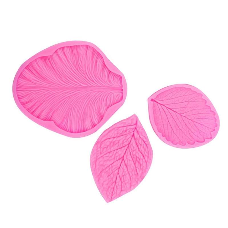 Flower Silicone Vein Mold Set, Fondant Flower Vein Mold, Rose Leaf Tulip Orchid Mold, Cake Decoratio