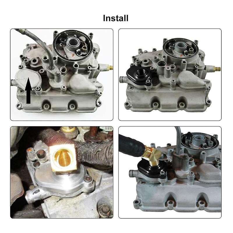 Flush Kit with Aluminum Anodize Adapter for 6.0l 2003 -2010