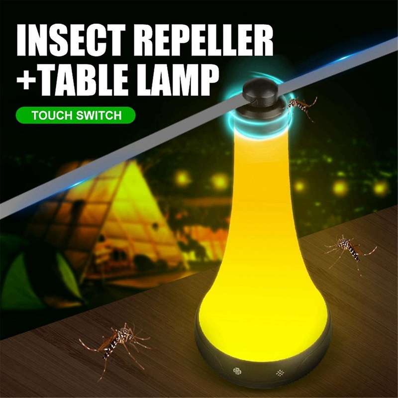 Fly Fans for Tables Fly Repellent Fan Indoor Outdoor with Anti Bug Light for Picnic, Party, Restaura