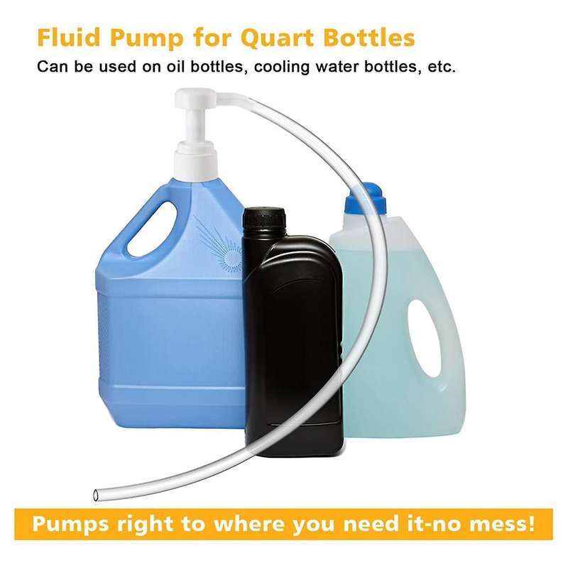 Fluid Pump for Quart Bottles ,Gear Oil,Transmission and Differential Fluid with This 8cc Hand Pump w