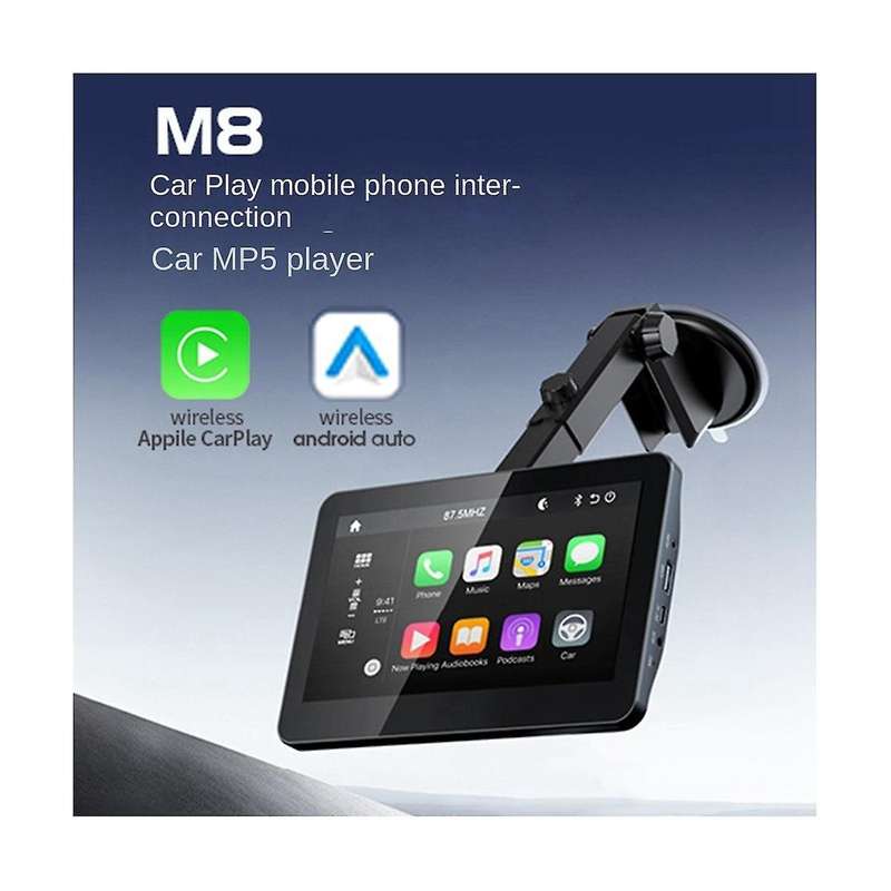 Fm Transmitter Aux Car Mp5 Player Wireless Wifi Touch Screen for Carplay Android with Rearview Camer