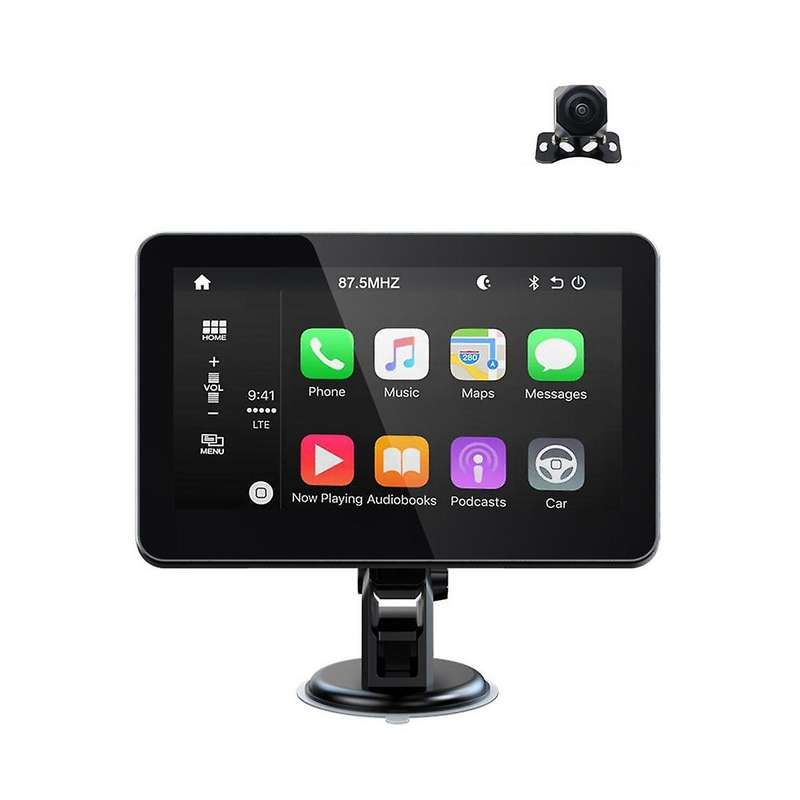 Fm Transmitter Aux Car Mp5 Player Wireless Wifi Touch Screen for Carplay Android with Rearview Camer