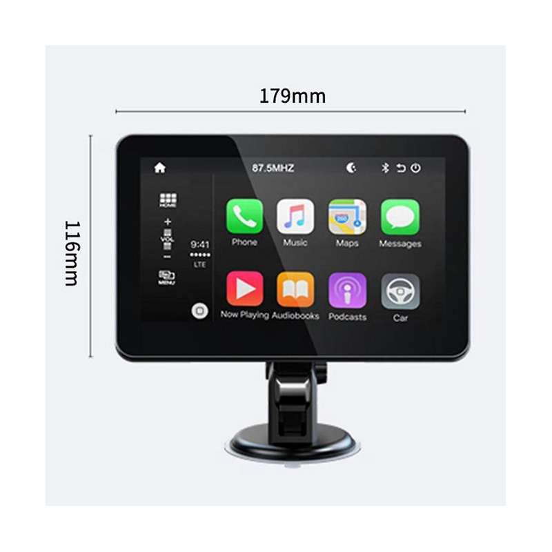 Fm Transmitter Aux Car Mp5 Player Wireless Wifi Touch Screen for Carplay Android with Rearview Camer
