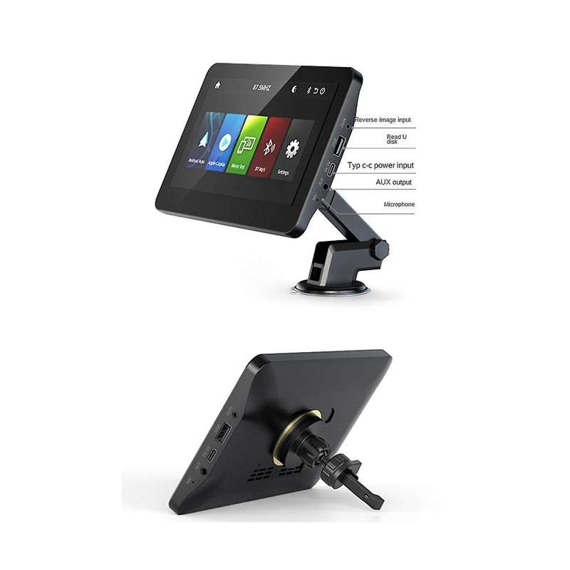 Fm Transmitter Aux Car Mp5 Player Wireless Wifi Touch Screen for Carplay Android with Rearview Camer