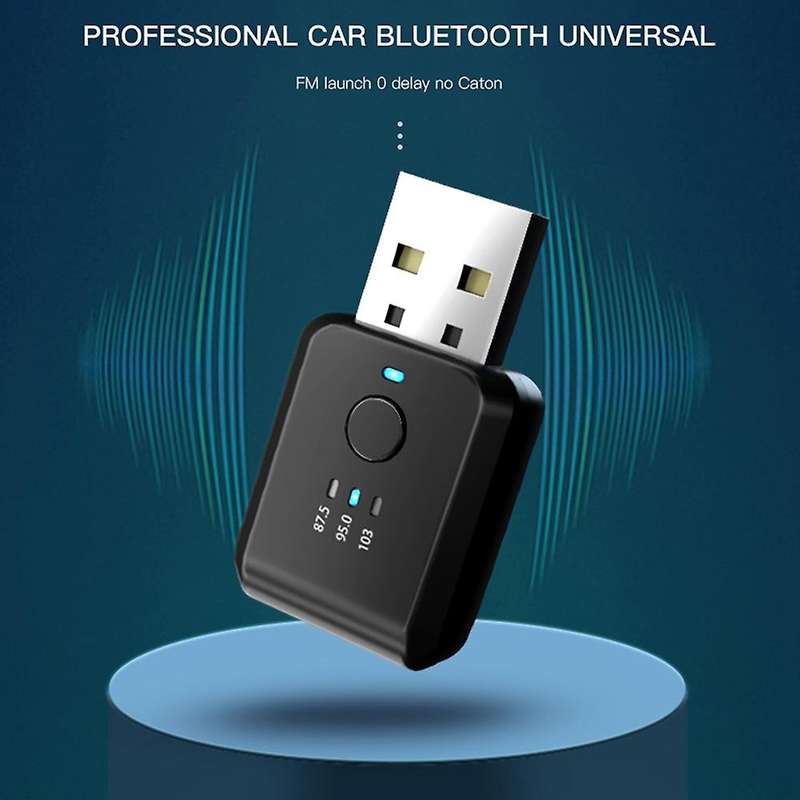 FM Transmitter Car Wireless Bluetooth 5.0 Radio Car Kit Handsfree Audio Adapter No Delay NO Noise A