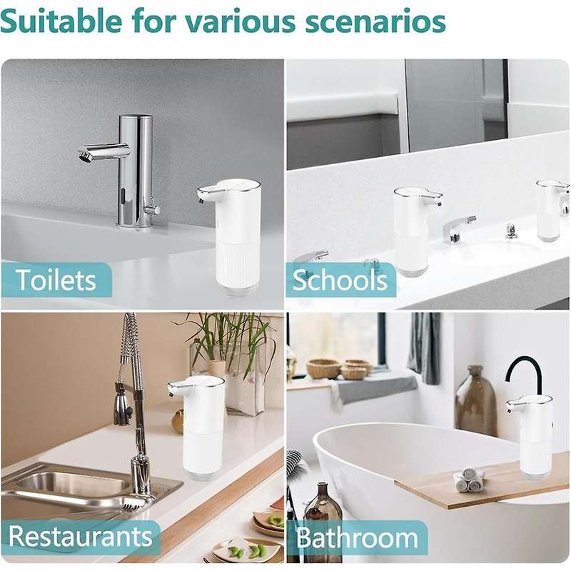 Foam Automatic Soap Dispenser Touchless Adjustable Soap Dispenser Soap Dispenser for Kitchen Sink Ba