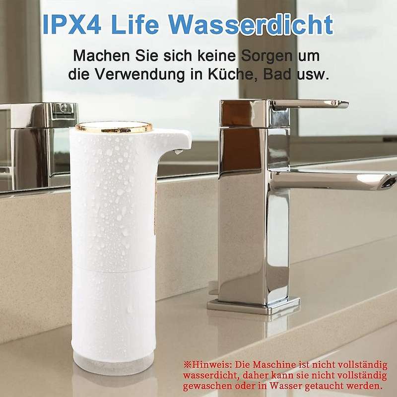 Foam Soap Dispenser Automatic, 300Ml Rechargeable Touchless Soap Dispenser for Bathroom Hospital Hot