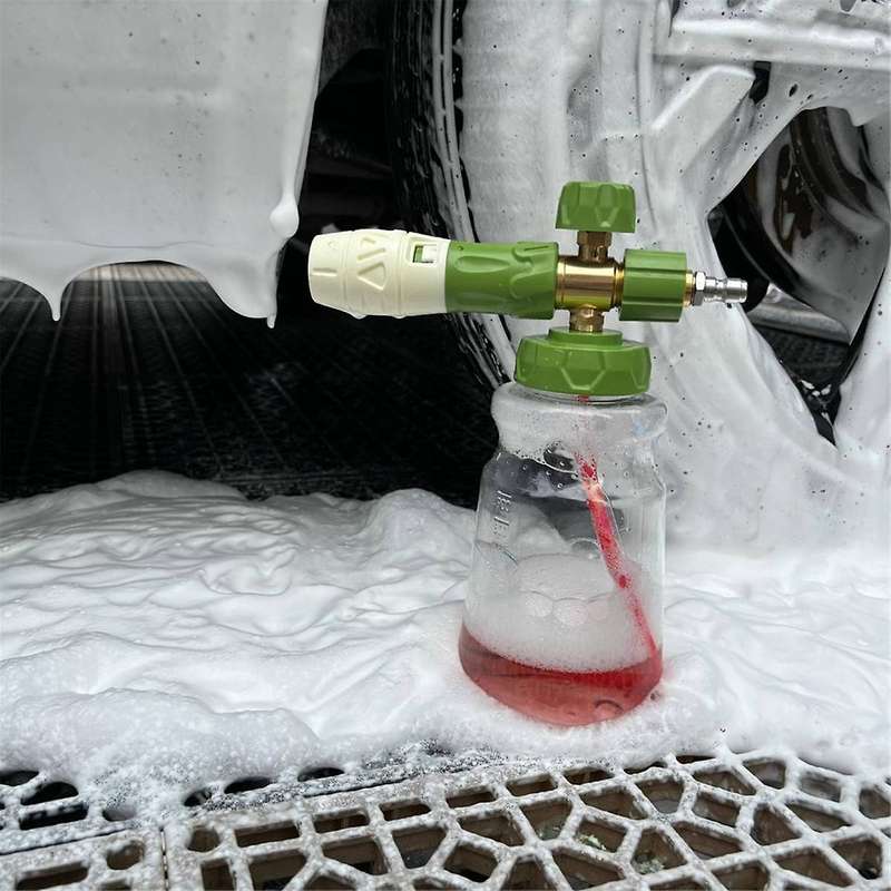 Foam Cannon with Double Tip Attachment,Adjustable Pressure Washer Foam,5 Power Washer Sprayer Nozzle