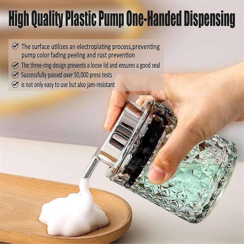 Foaming Hand Soap Dispenser, Bathroom Soap Dispenser Or Lotion Dispenser for Kitchen, Refillable Cle