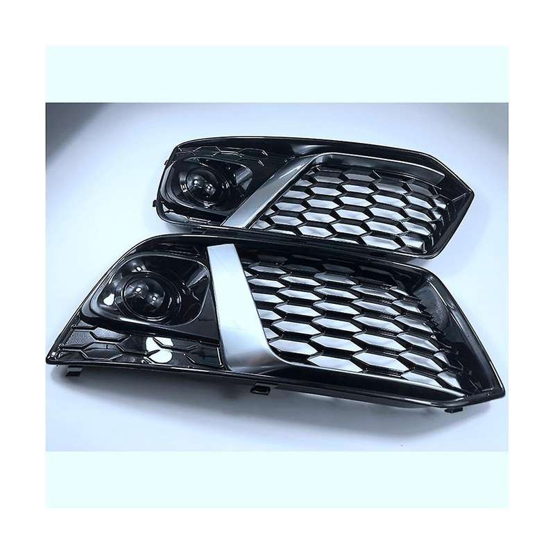 Fog Lamp Frame Honeycomb Grille Air Outlet Grille Front Bumper Grille Automotive for Q5 Q5l 2018-202
