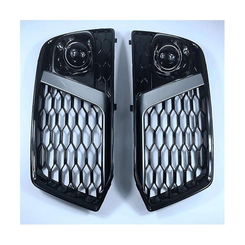 Fog Lamp Frame Honeycomb Grille Air Outlet Grille Front Bumper Grille Automotive for Q5 Q5l 2018-202
