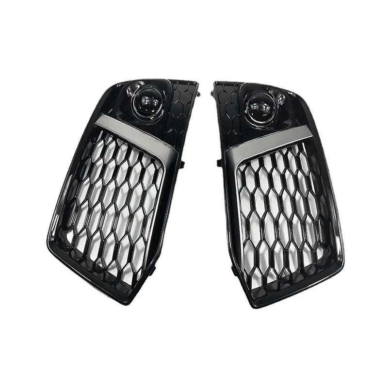 Fog Lamp Frame Honeycomb Grille Air Outlet Grille Front Bumper Grille Automotive for Q5 Q5l 2018-202