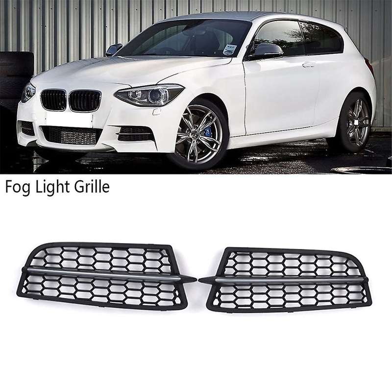 Fog Lamp Grille Anti-collision Tough L/r Front Bumper Fog Light Grille for 1 Series F20 F21m 2011-2