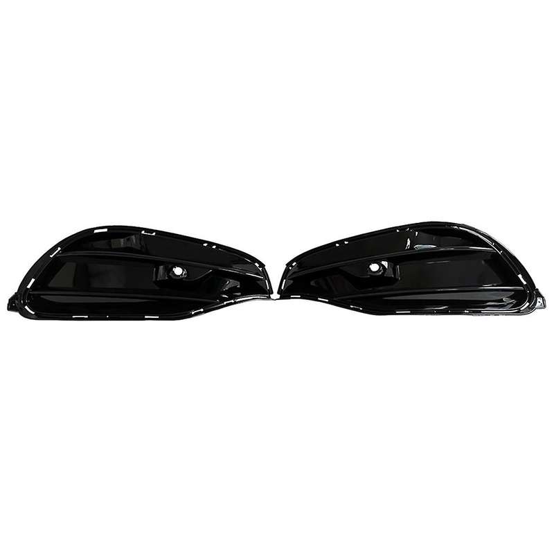 Fog Light Cover Front Bumper Grille Fog Light Grille for Cla Class W117 Sports Edition 2017-2019