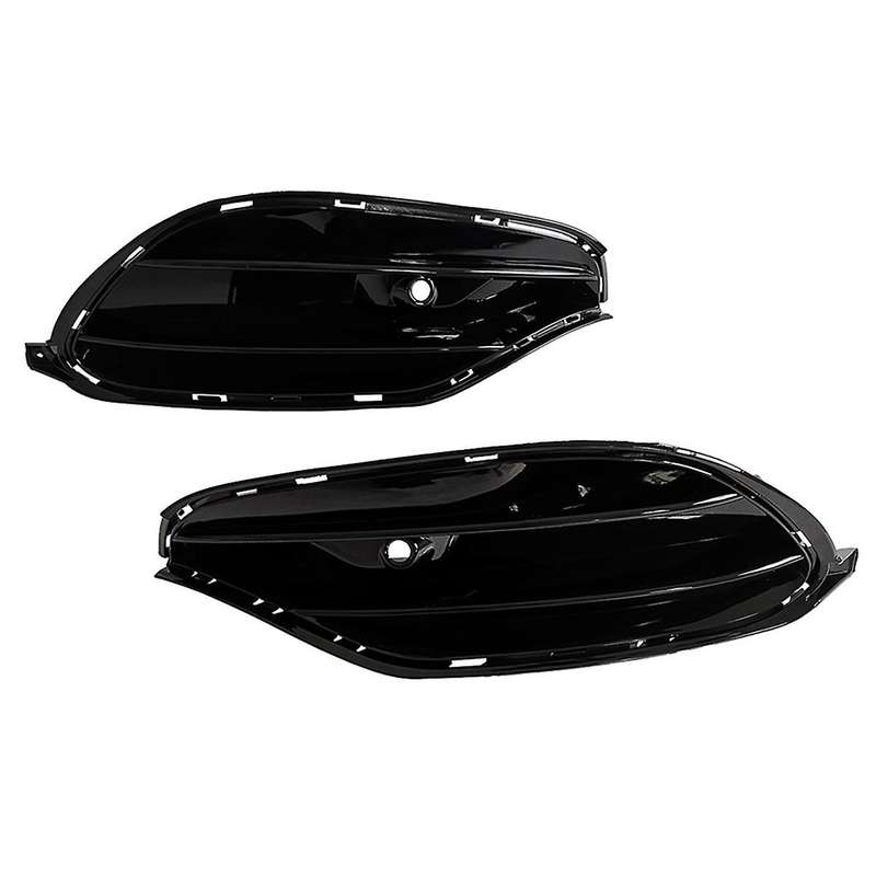 Fog Light Cover Front Bumper Grille Fog Light Grille for Cla Class W117 Sports Edition 2017-2019
