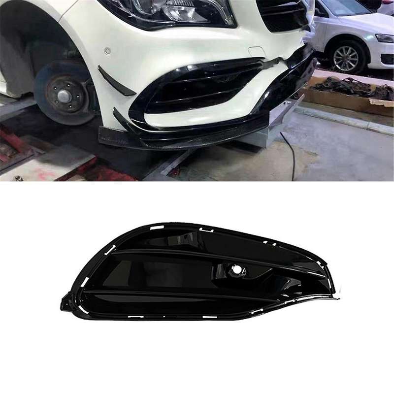 Fog Light Cover Front Bumper Grille Fog Light Grille for Cla Class W117 Sports Edition 2017-2019