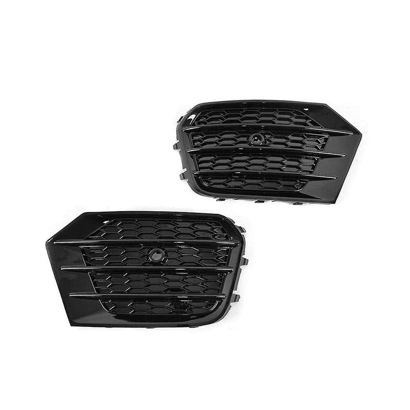 Fog Light Cover Fog Light Frame Honeycomb Grille Lower Grille Fog Light Grille Car for Q3 2016-2018