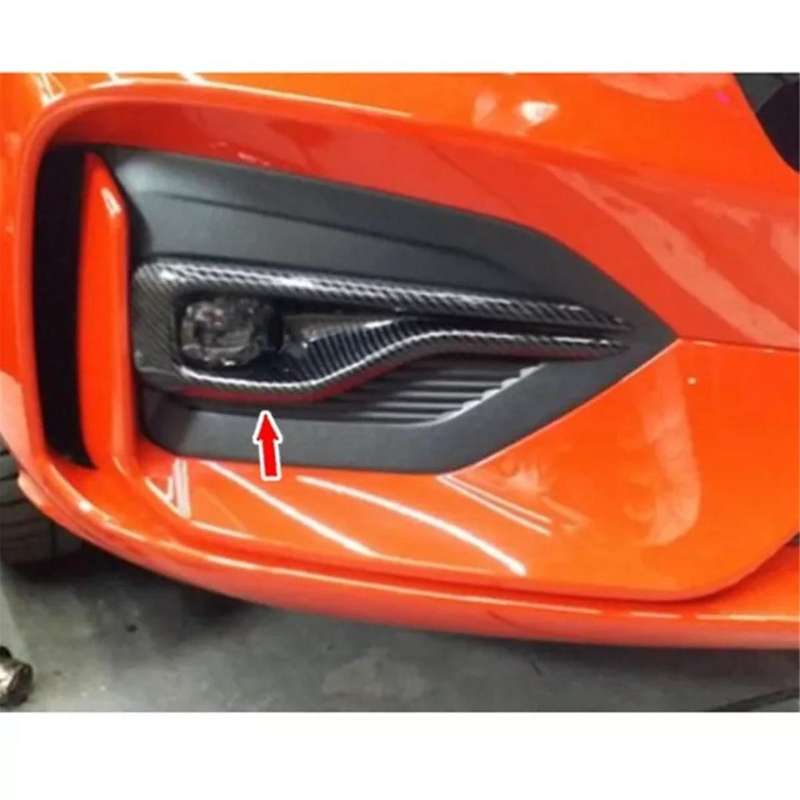 Fog Light Cover Fog Lamp Eyebrow Trim Strips for Focus MK4 2019+,Carbon Fiber Pattern