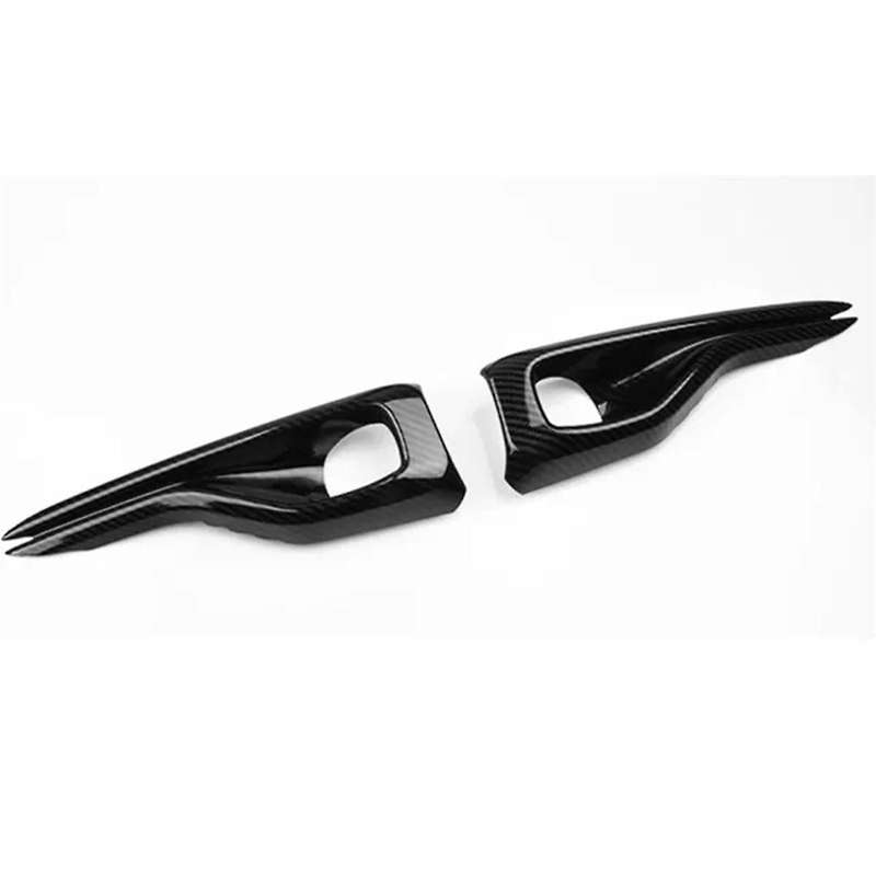 Fog Light Cover Fog Lamp Eyebrow Trim Strips for Focus MK4 2019+,Carbon Fiber Pattern