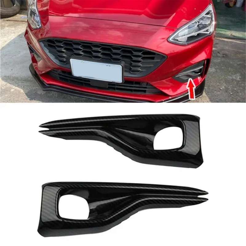 Fog Light Cover Fog Lamp Eyebrow Trim Strips for Focus MK4 2019+,Silver