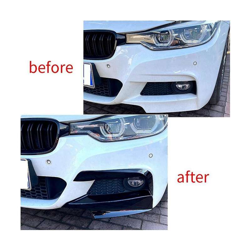 Fog Light Front Wind Knife Wrap Angle Wrap Angle Spoiler Car for 3 Series F30 F35 M Pack 320i 325i