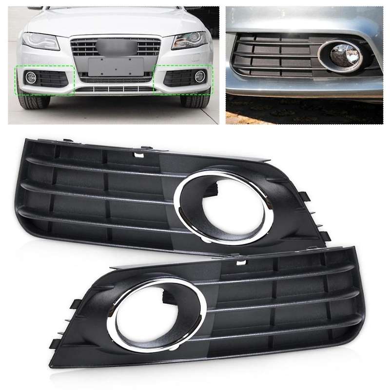 Fog Light Frame Lamp Trim Grill Cover Under Front Bumper for A4 B8 A4l 2009-2012 8kd807681 8kd80768