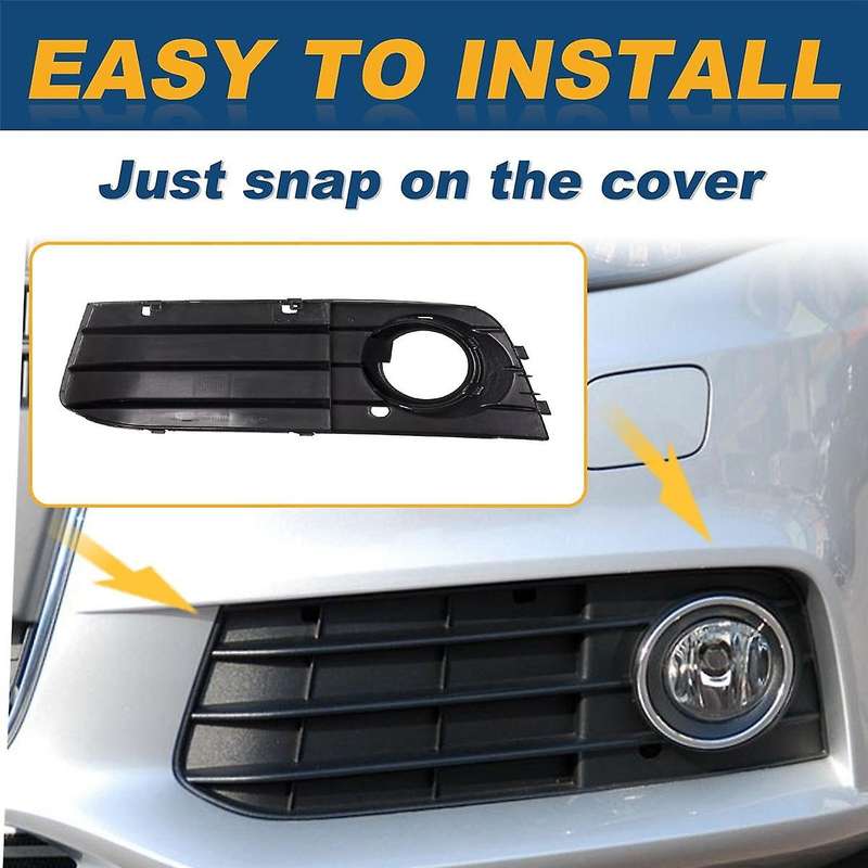 Fog Light Frame Lamp Trim Grill Cover Under Front Bumper for A4 B8 A4l 2009-2012 8kd807681 8kd807682