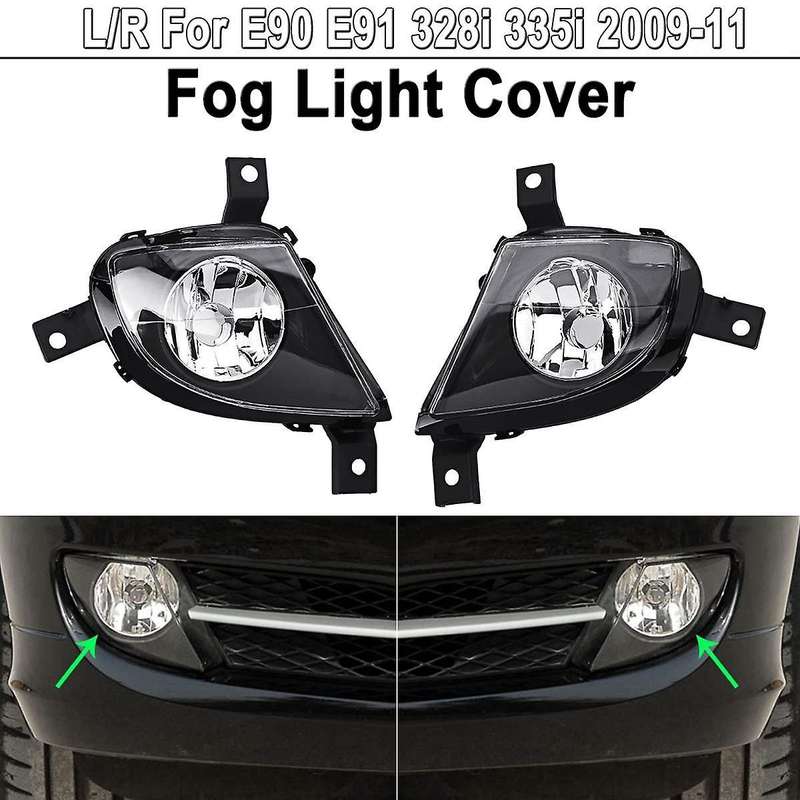 Fog Lights Front Bumper Fog Driving Light Lamp for 3 Series E90 E91 4-Door 2009-2011 2Pcs