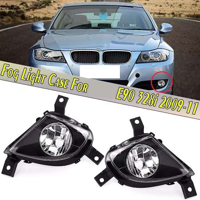 Fog Lights Front Bumper Fog Driving Light Lamp for 3 Series E90 E91 4-Door 2009-2011 2Pcs