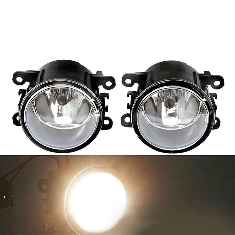 Fog Lights for Focus Mk2 2009-2011 Halogen Headlight Fog Lamp Cover Grille Chrome Bezel Harness Kit