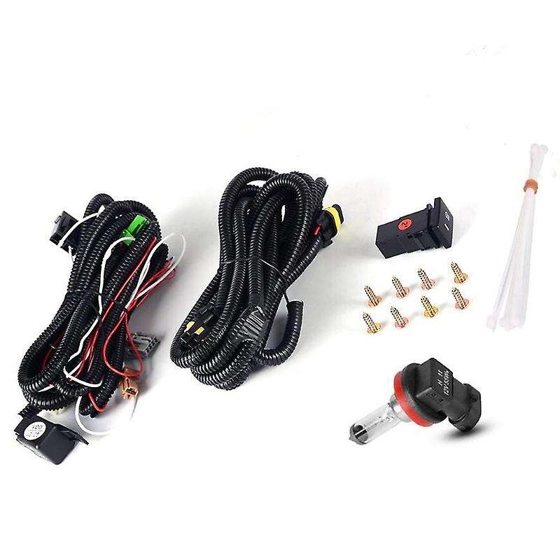 Fog Lights H11 12V 55W Halogen Lamp for Sienna 2011 2012 2013 2014 2015 2016 2017 with Bulbs & Wirin