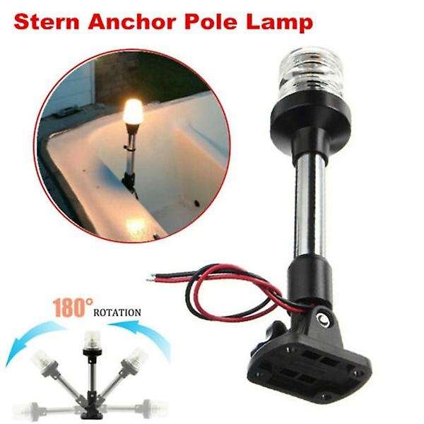 Fold Down LED Navigation Light for Yacht Boat Stern Anchor Light 12-24V Boat Sailing Signal Light
