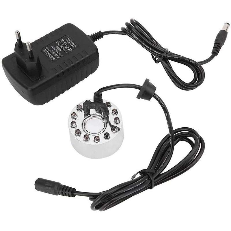 Fogger Generator,12 LED Lighting Pond Fog Maker Machine Mist Maker Fog Machine Humidifier Landscape