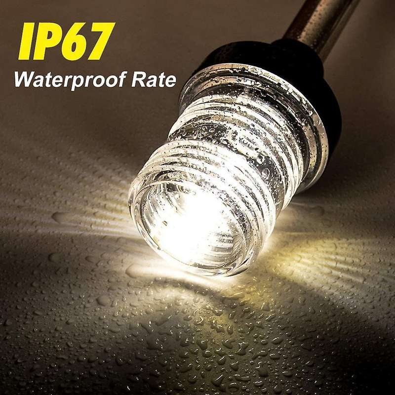 Fold Down LED Boat Stern Light Boat Anchor Light 12V Boat Signal Ligh for Yacht Boat Pontoon and Fis