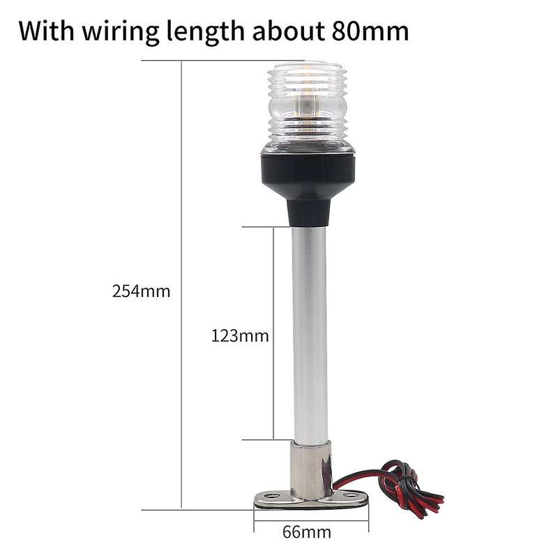 Fold Down LED Navigation Light for Yacht Boat Stern Anchor Light for Marine Boat Sailing Signal Ligh