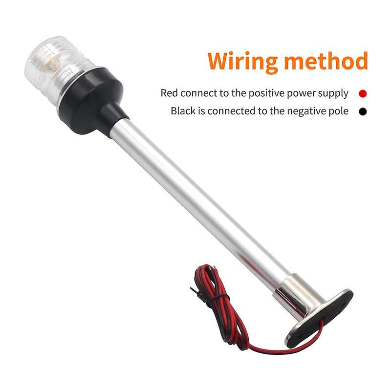 Fold Down LED Navigation Light for Yacht Boat Stern Anchor Light for Marine Boat Sailing Signal Ligh