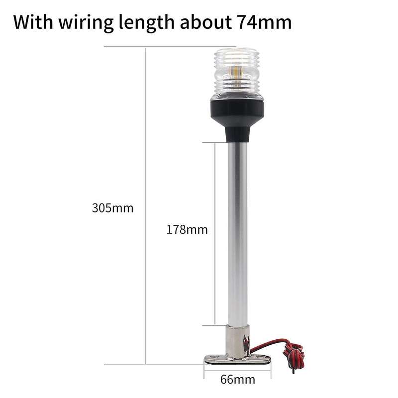 Fold Down LED Navigation Light for Yacht Boat Stern Anchor Light for Marine Boat Sailing Signal Ligh