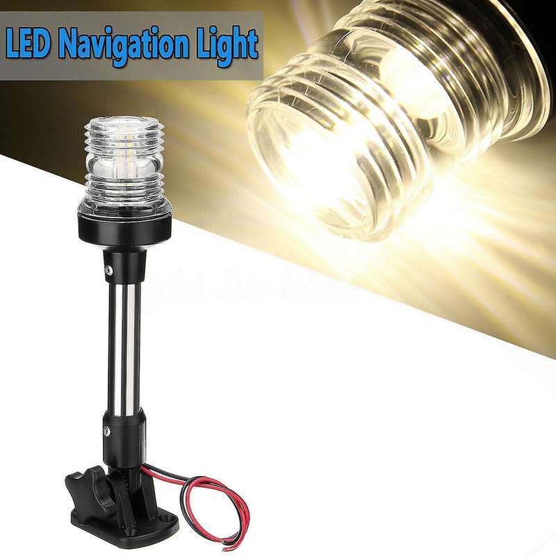 Fold Down LED Navigation Light for Yacht Boat Stern Anchor Light 12-24V 25cm for Boat Signal Light