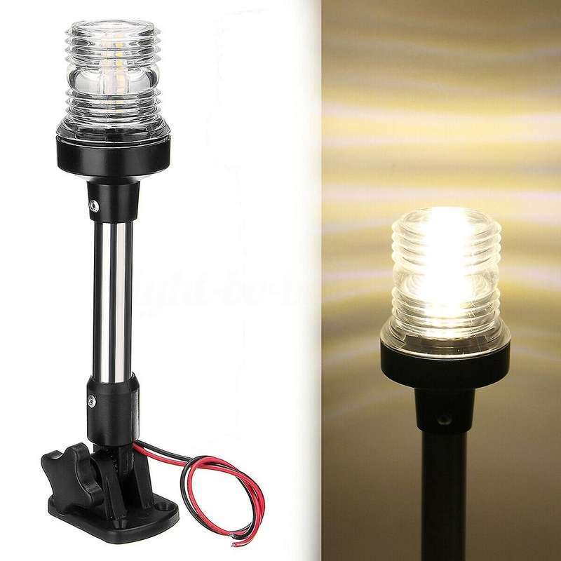 Fold Down LED Navigation Light for Yacht Boat Stern Anchor Light 12-24V 25cm for Boat Signal Light